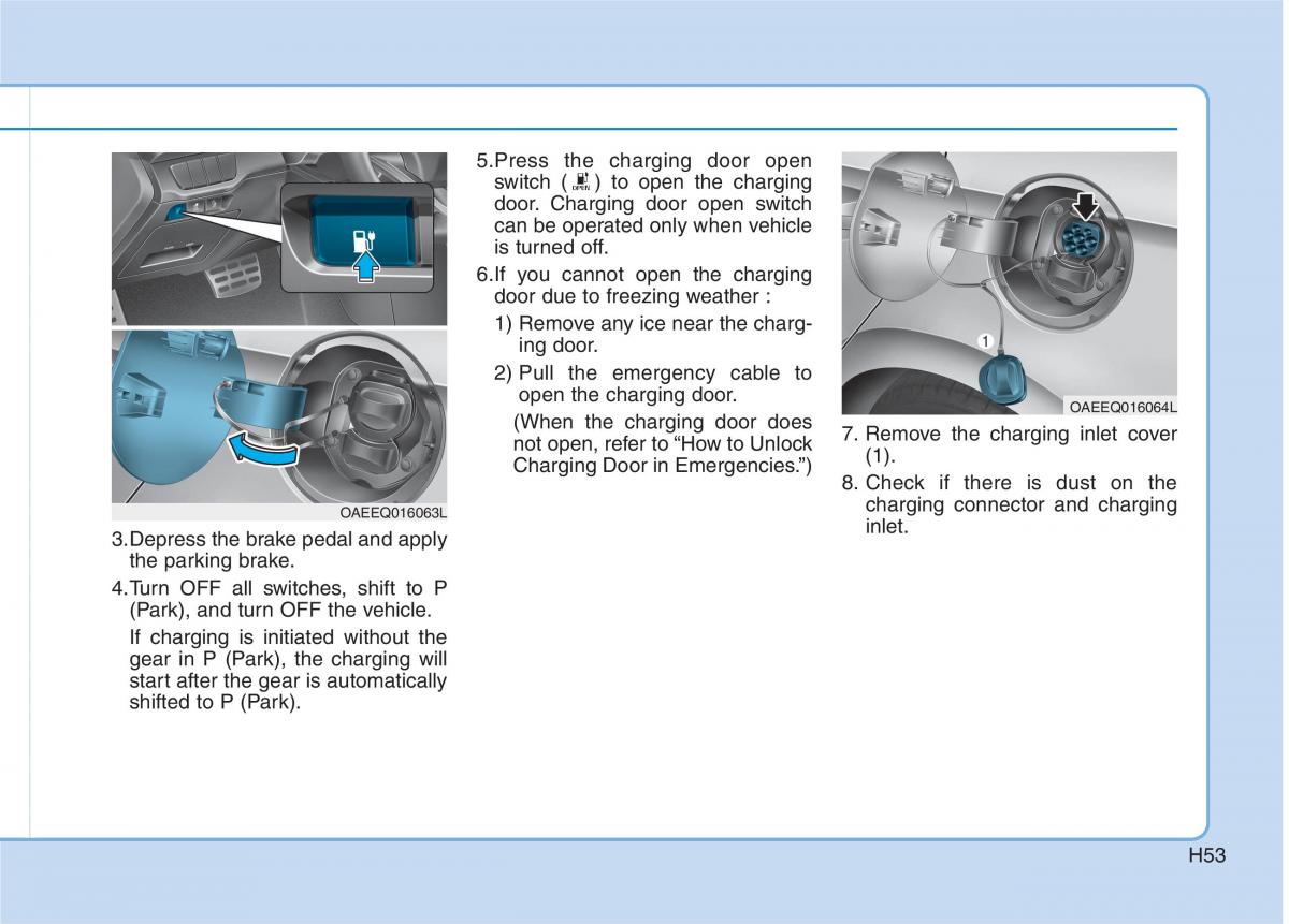 Hyundai Ioniq Electric owners manual / page 60