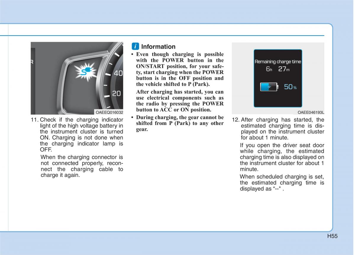 Hyundai Ioniq Electric owners manual / page 62