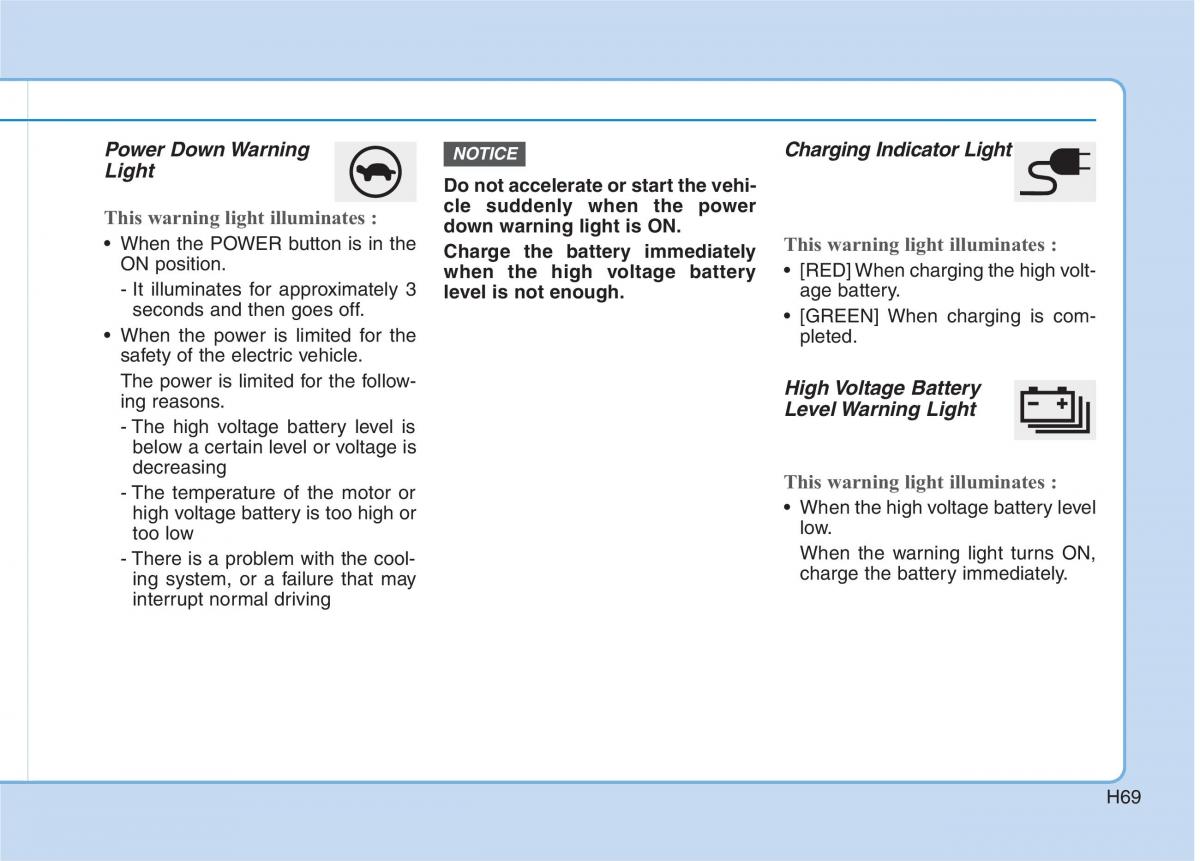 Hyundai Ioniq Electric owners manual / page 76