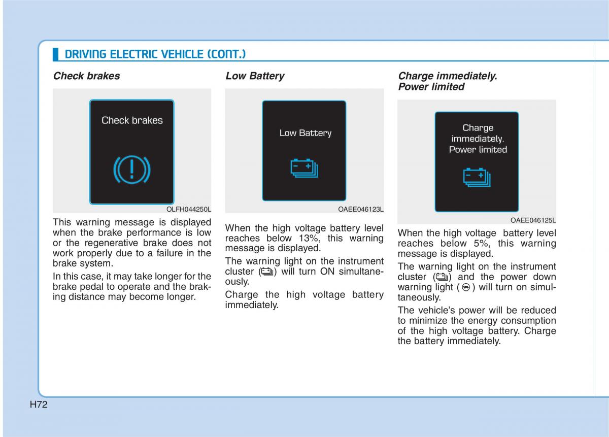 Hyundai Ioniq Electric owners manual / page 79