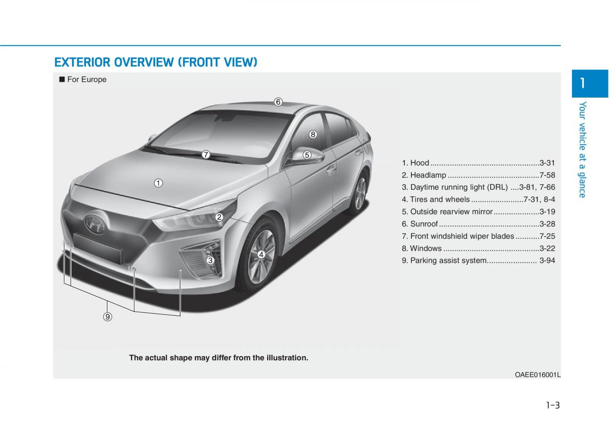 Hyundai Ioniq Electric owners manual / page 91