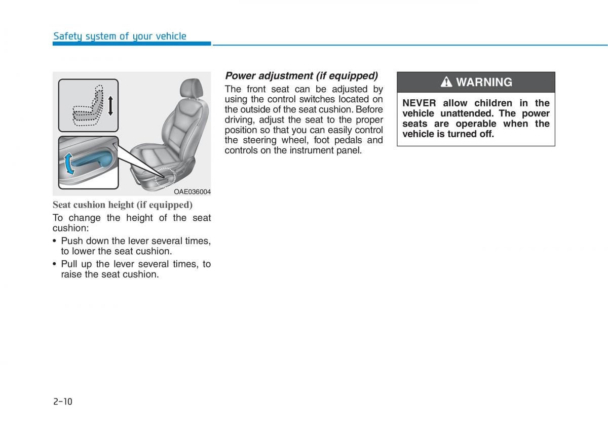 Hyundai Ioniq Electric owners manual / page 108