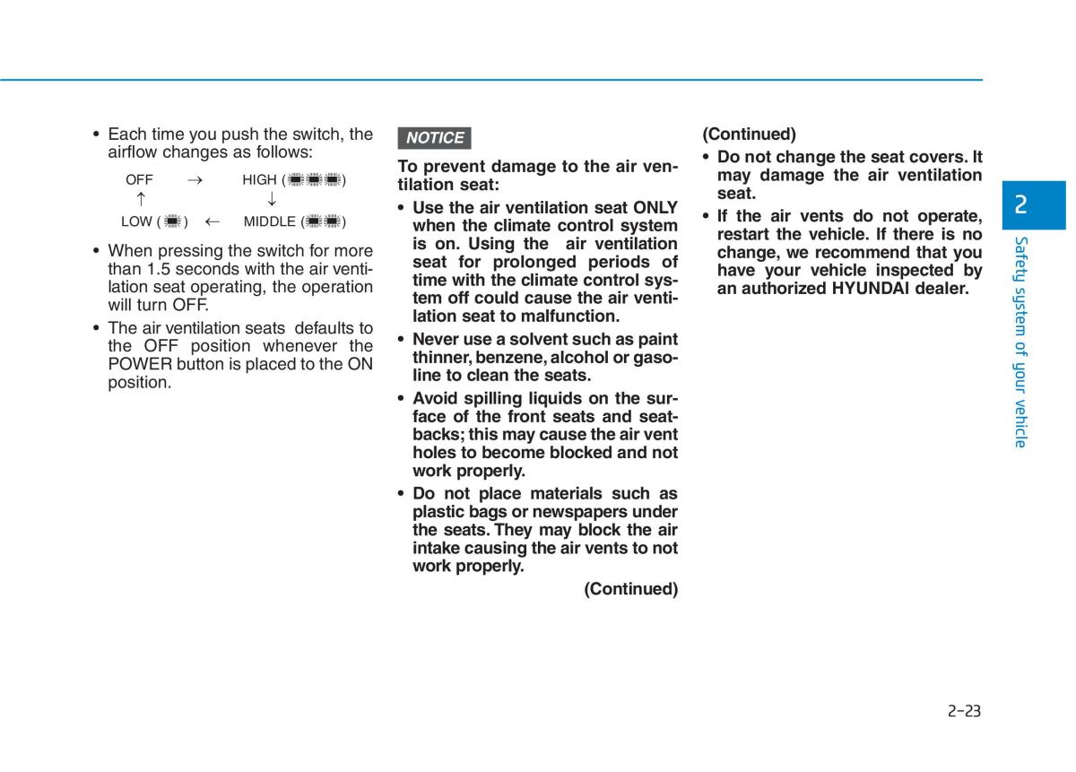 Hyundai Ioniq Electric owners manual / page 121