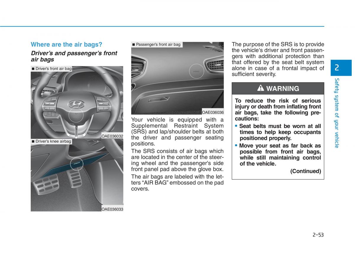 Hyundai Ioniq Electric owners manual / page 151