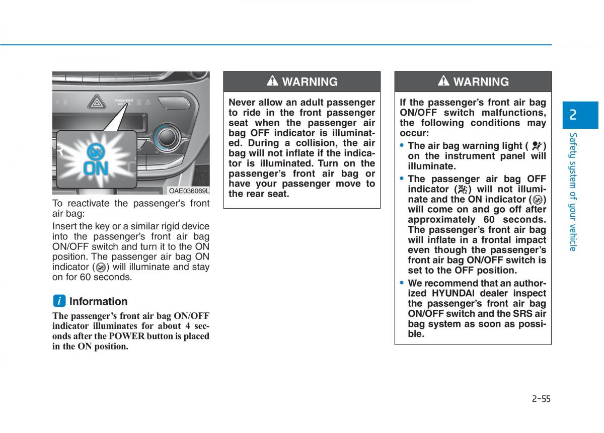 Hyundai Ioniq Electric owners manual / page 153