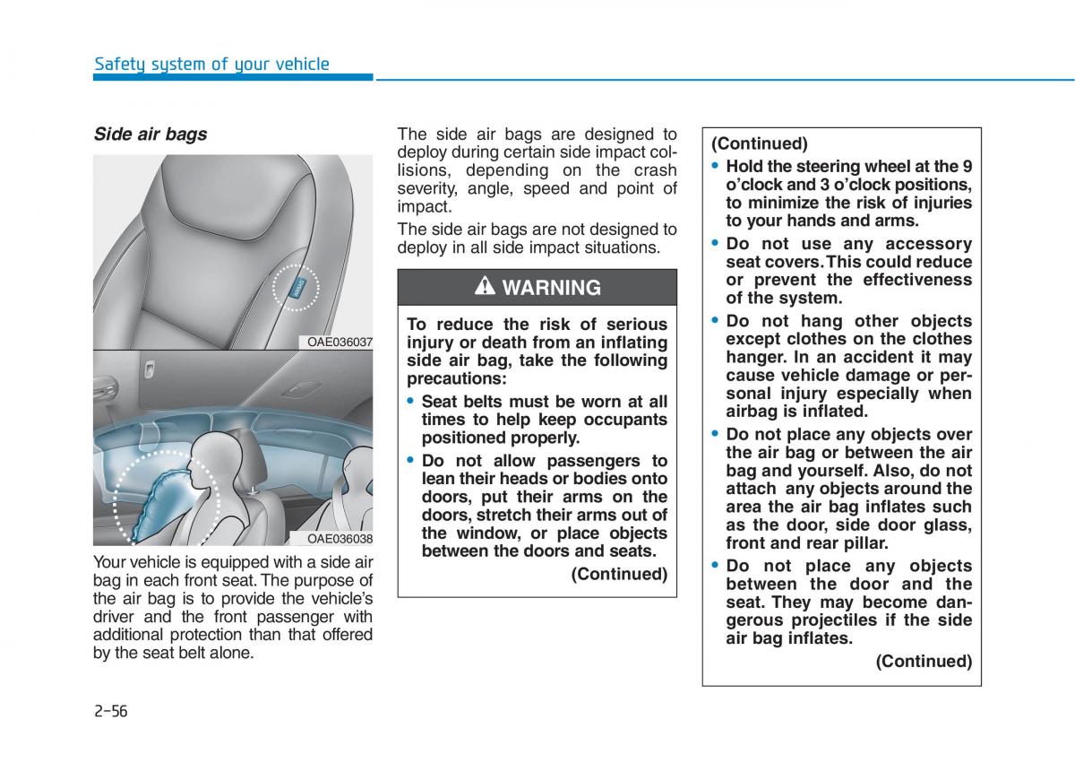 Hyundai Ioniq Electric owners manual / page 154