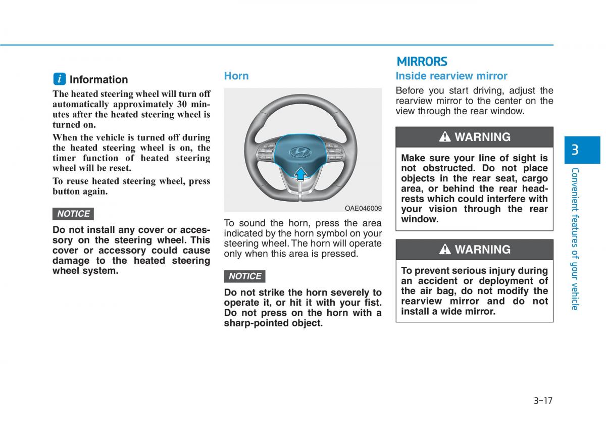 Hyundai Ioniq Electric owners manual / page 186