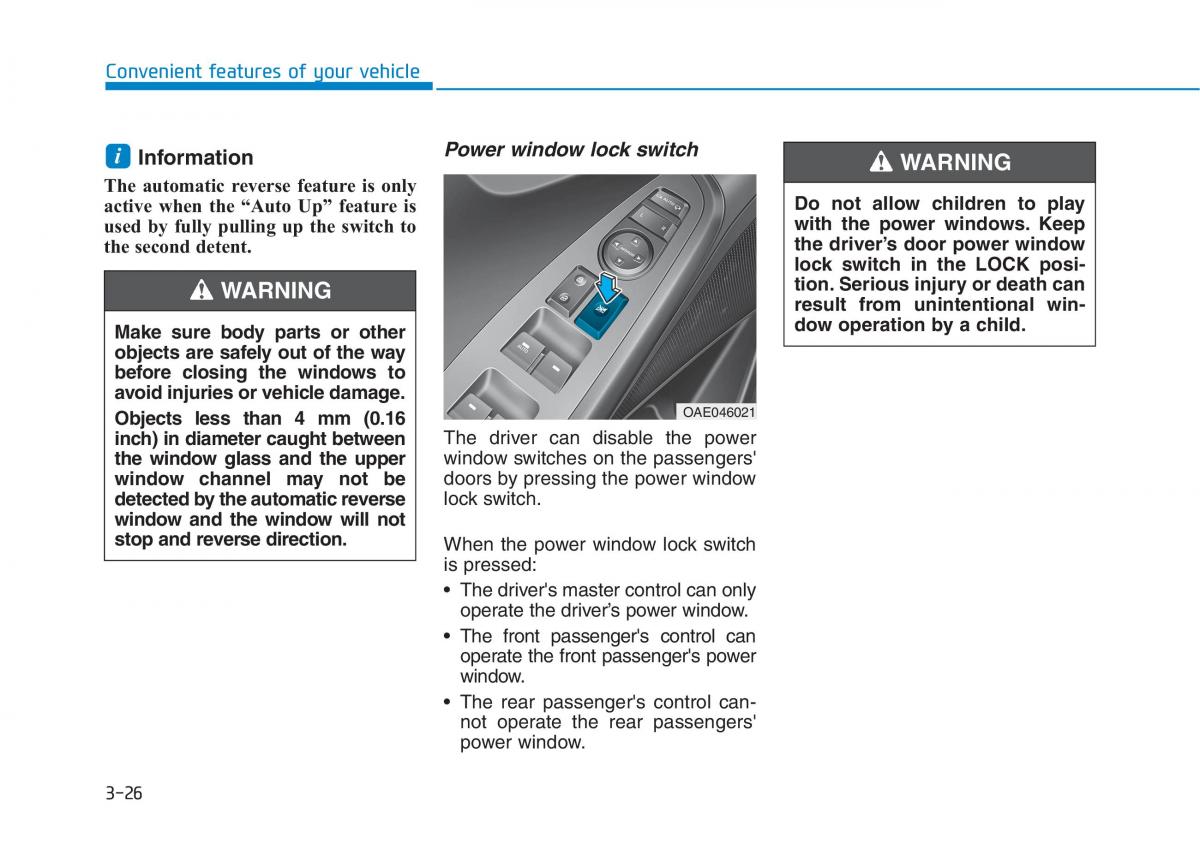 Hyundai Ioniq Electric owners manual / page 195