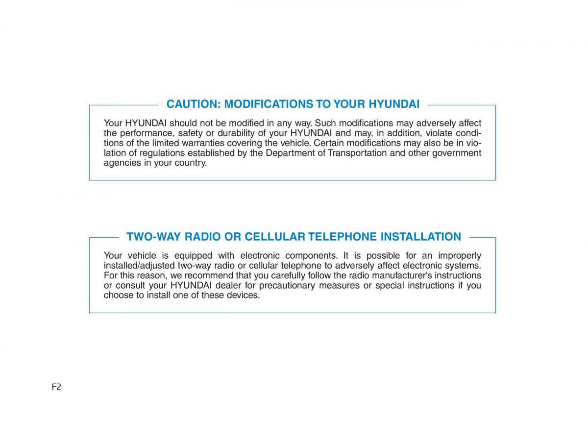 Hyundai Ioniq Electric owners manual / page 2