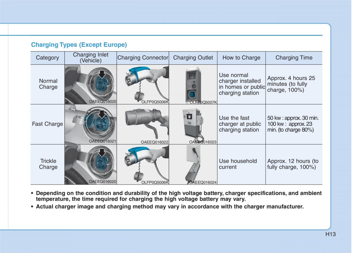 Hyundai Ioniq Electric owners manual / page 20