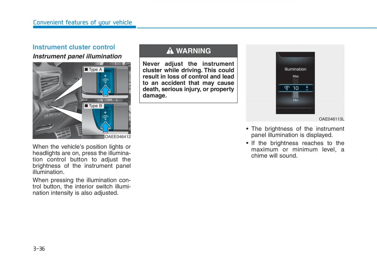 Hyundai Ioniq Electric owners manual / page 205