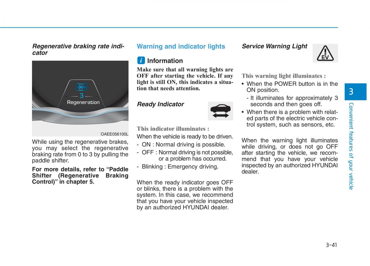 Hyundai Ioniq Electric owners manual / page 210