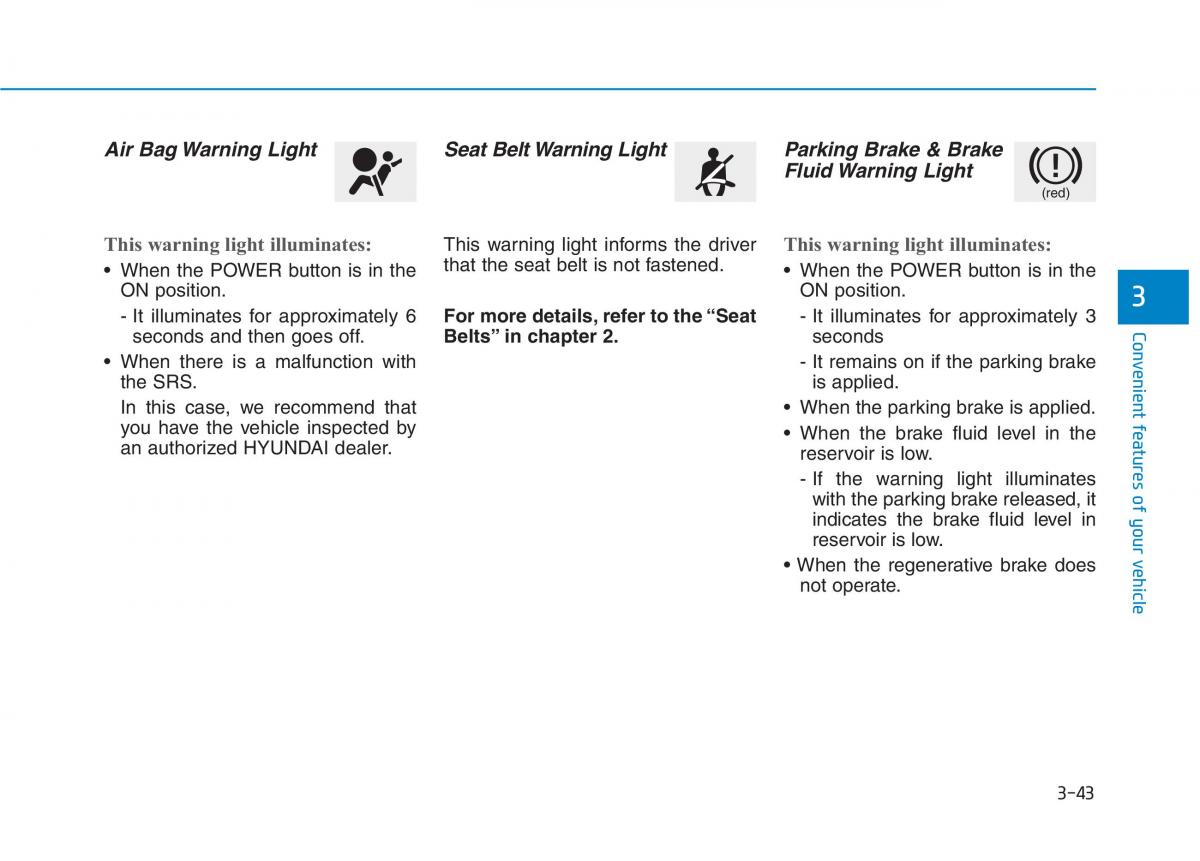 Hyundai Ioniq Electric owners manual / page 212