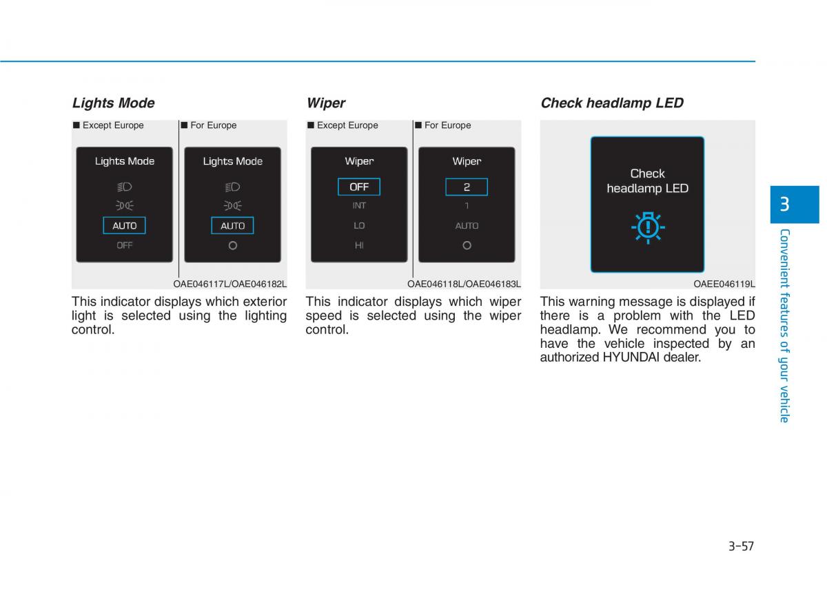 Hyundai Ioniq Electric owners manual / page 226