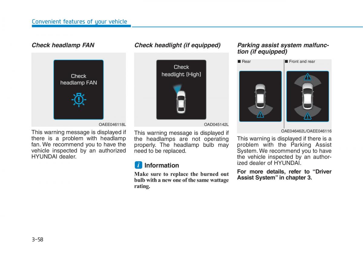 Hyundai Ioniq Electric owners manual / page 227