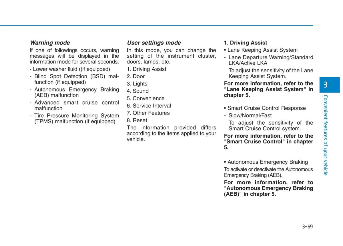 Hyundai Ioniq Electric owners manual / page 238