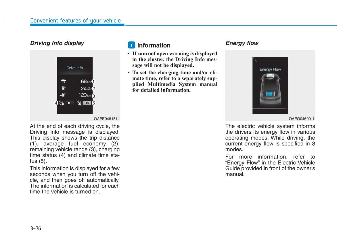 Hyundai Ioniq Electric owners manual / page 245