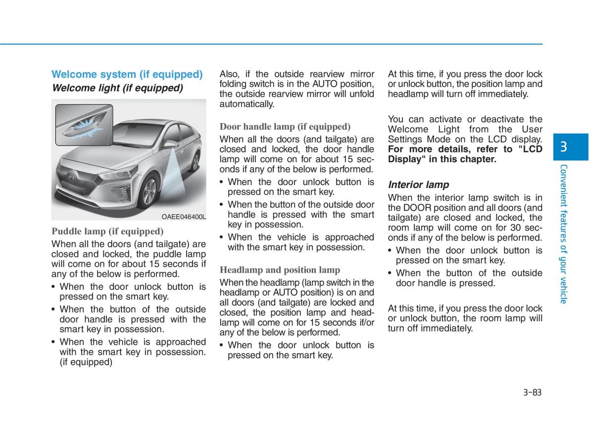 Hyundai Ioniq Electric owners manual / page 252