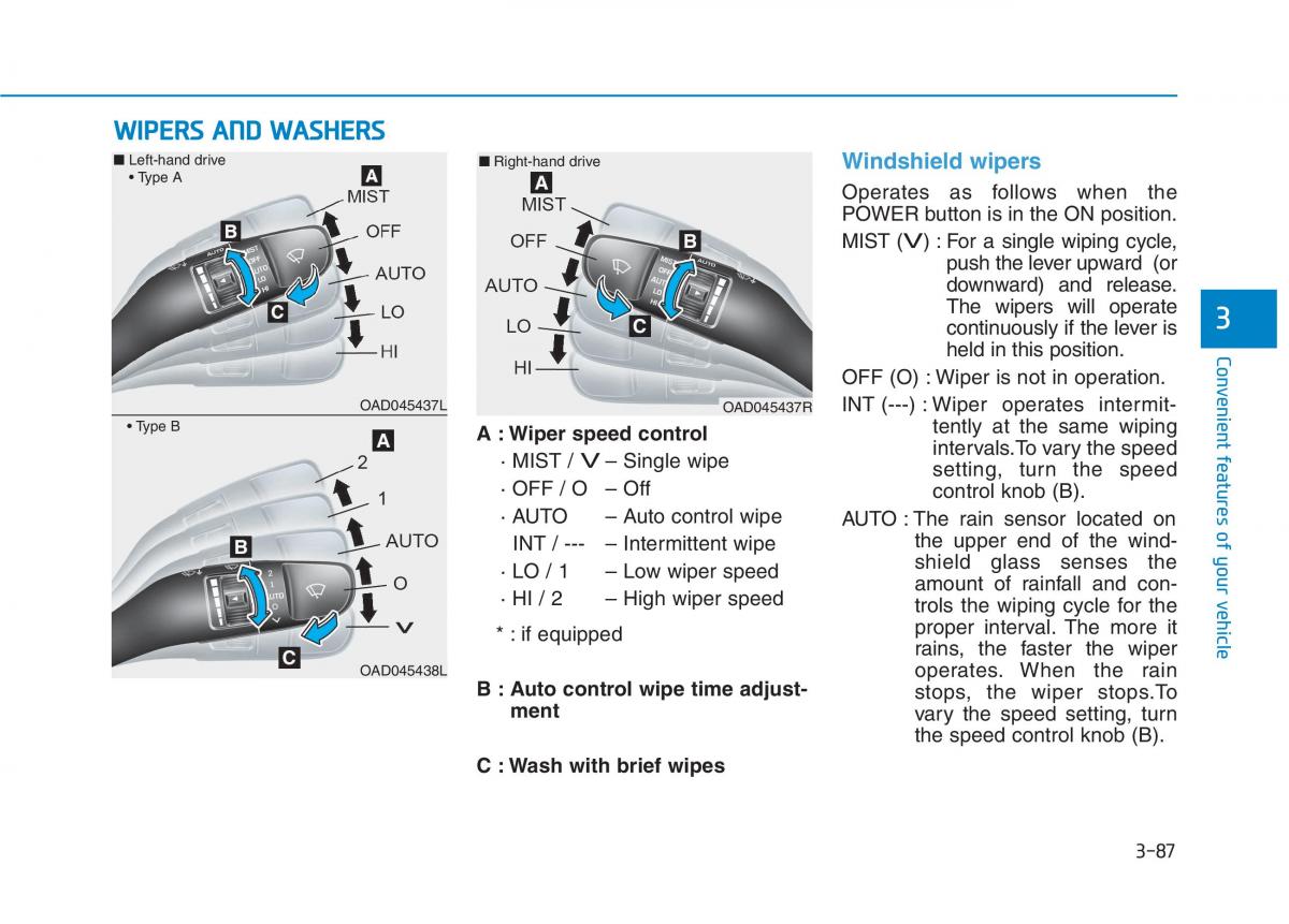 Hyundai Ioniq Electric owners manual / page 256