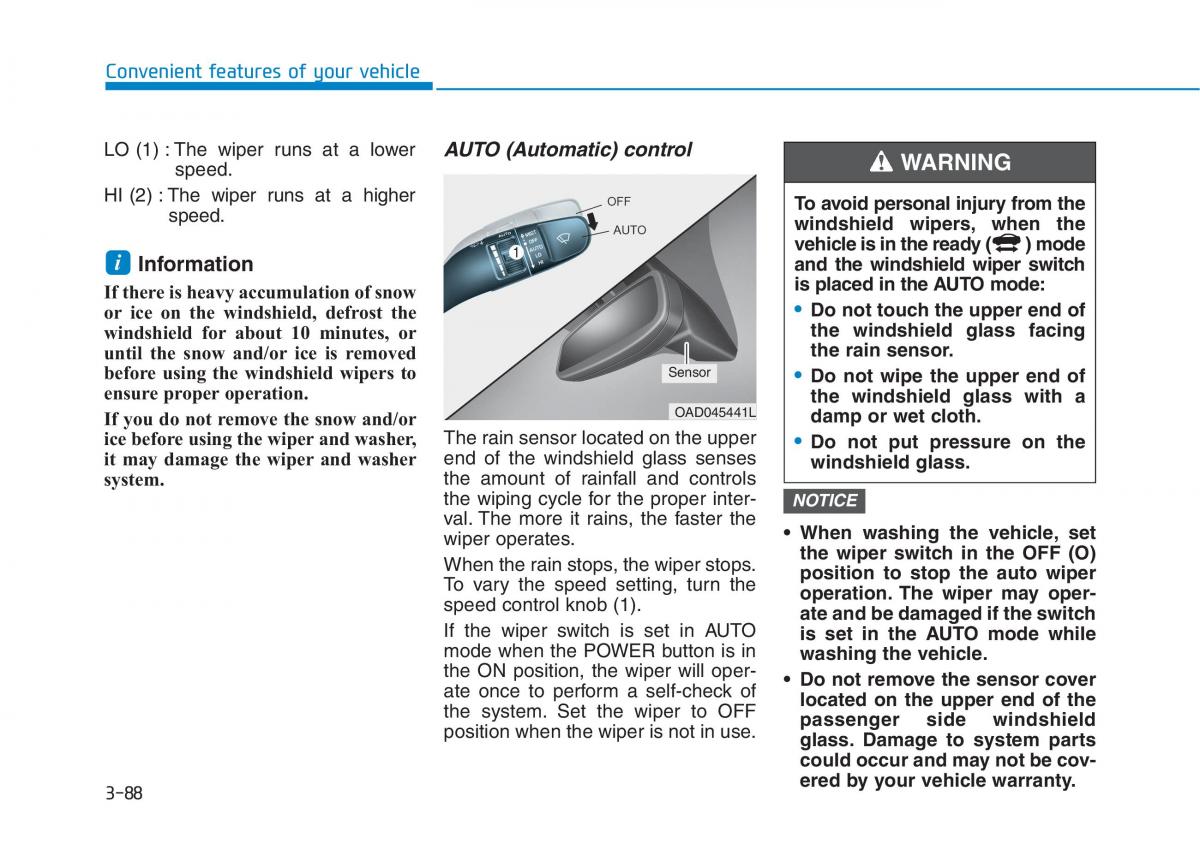 Hyundai Ioniq Electric owners manual / page 257