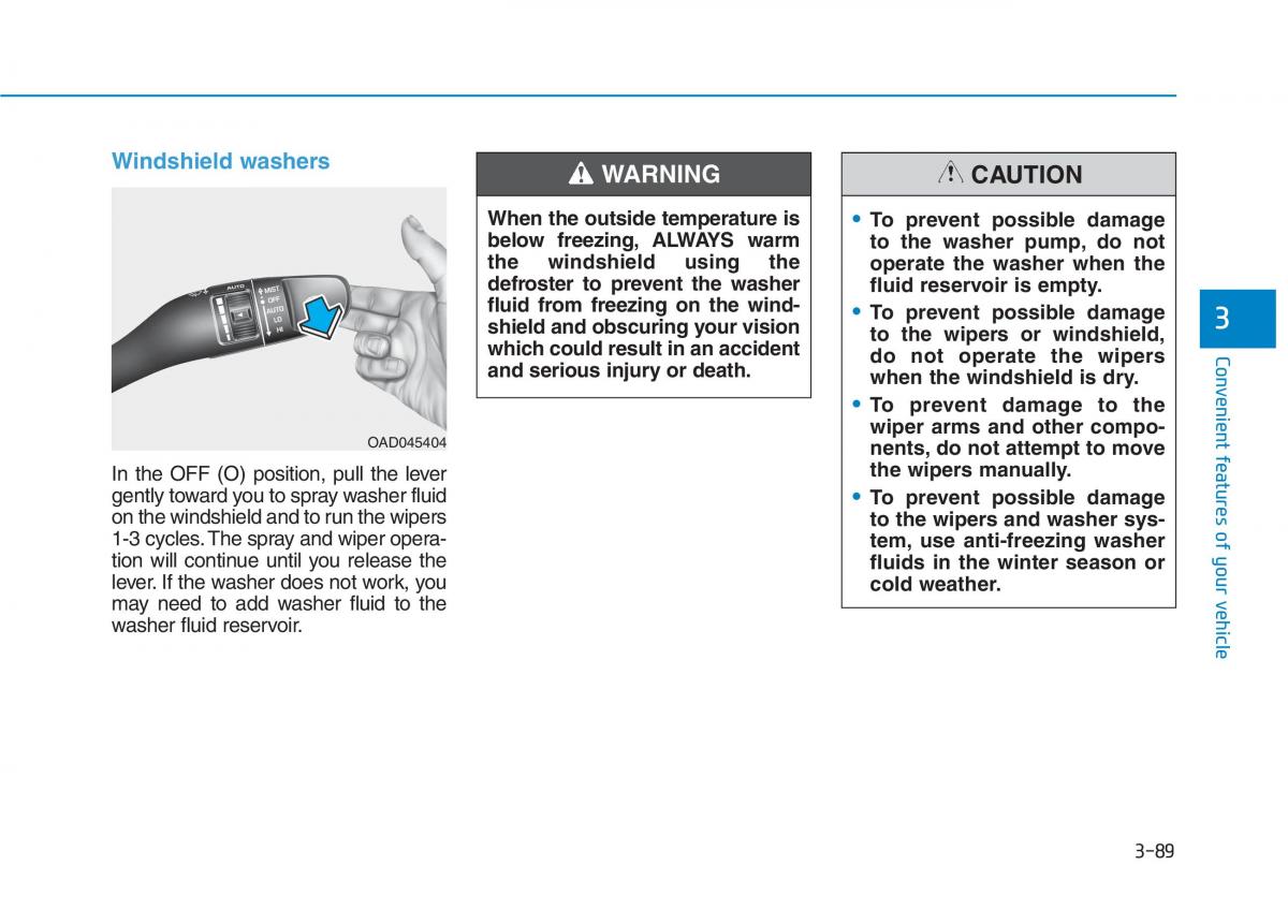 Hyundai Ioniq Electric owners manual / page 258