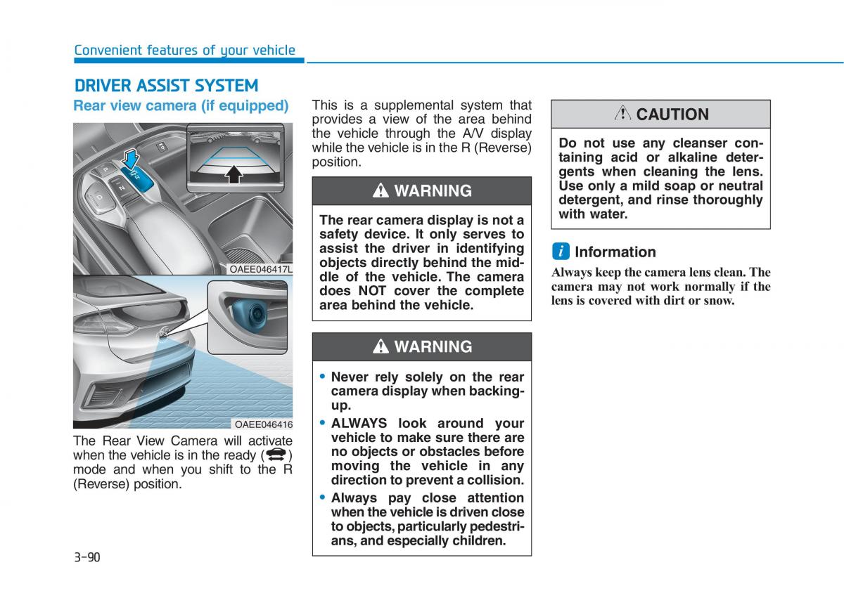 Hyundai Ioniq Electric owners manual / page 259