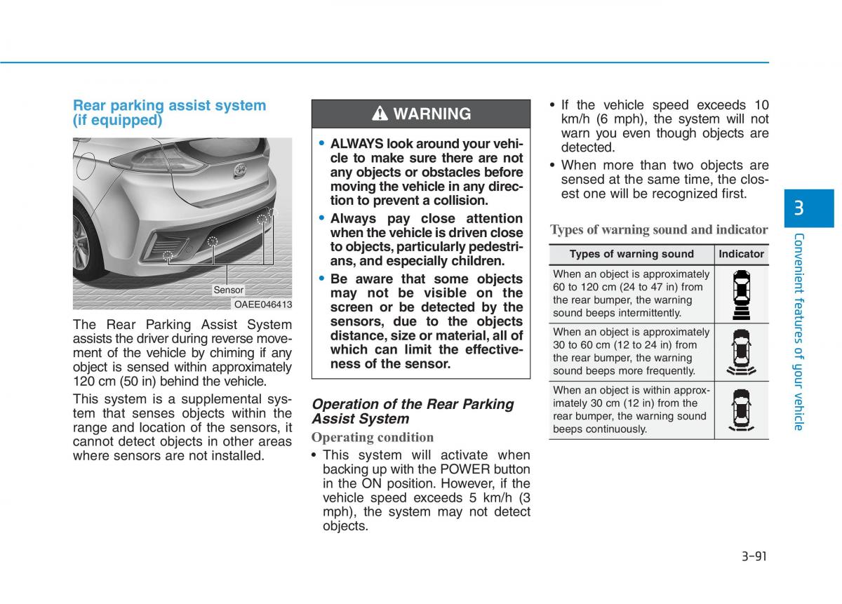 Hyundai Ioniq Electric owners manual / page 260