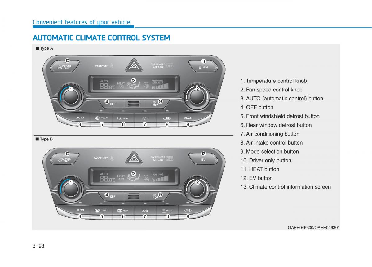 Hyundai Ioniq Electric owners manual / page 267