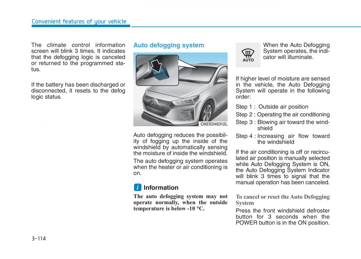 Hyundai Ioniq Electric owners manual / page 283