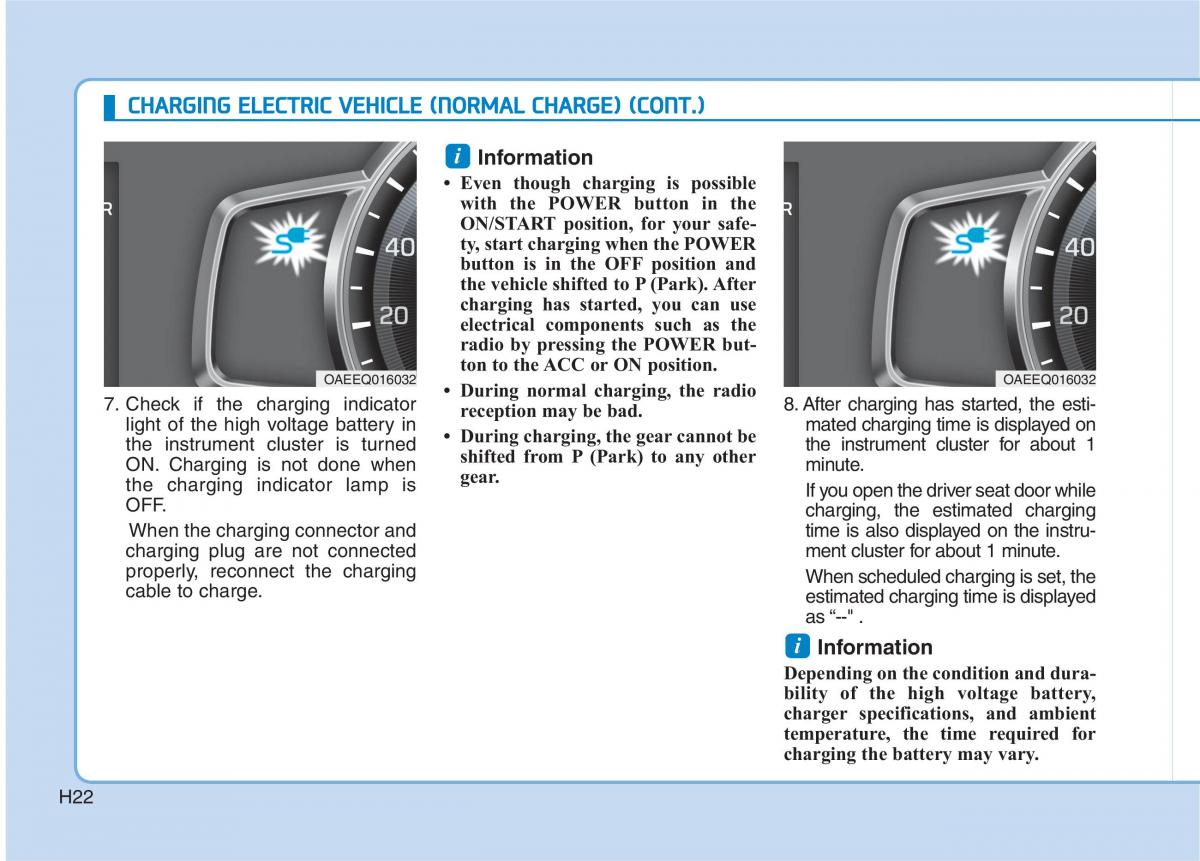 Hyundai Ioniq Electric owners manual / page 29