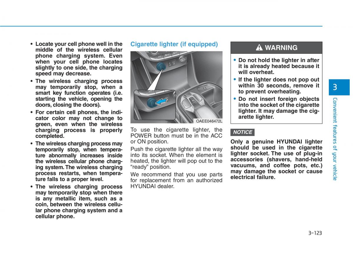 Hyundai Ioniq Electric owners manual / page 292