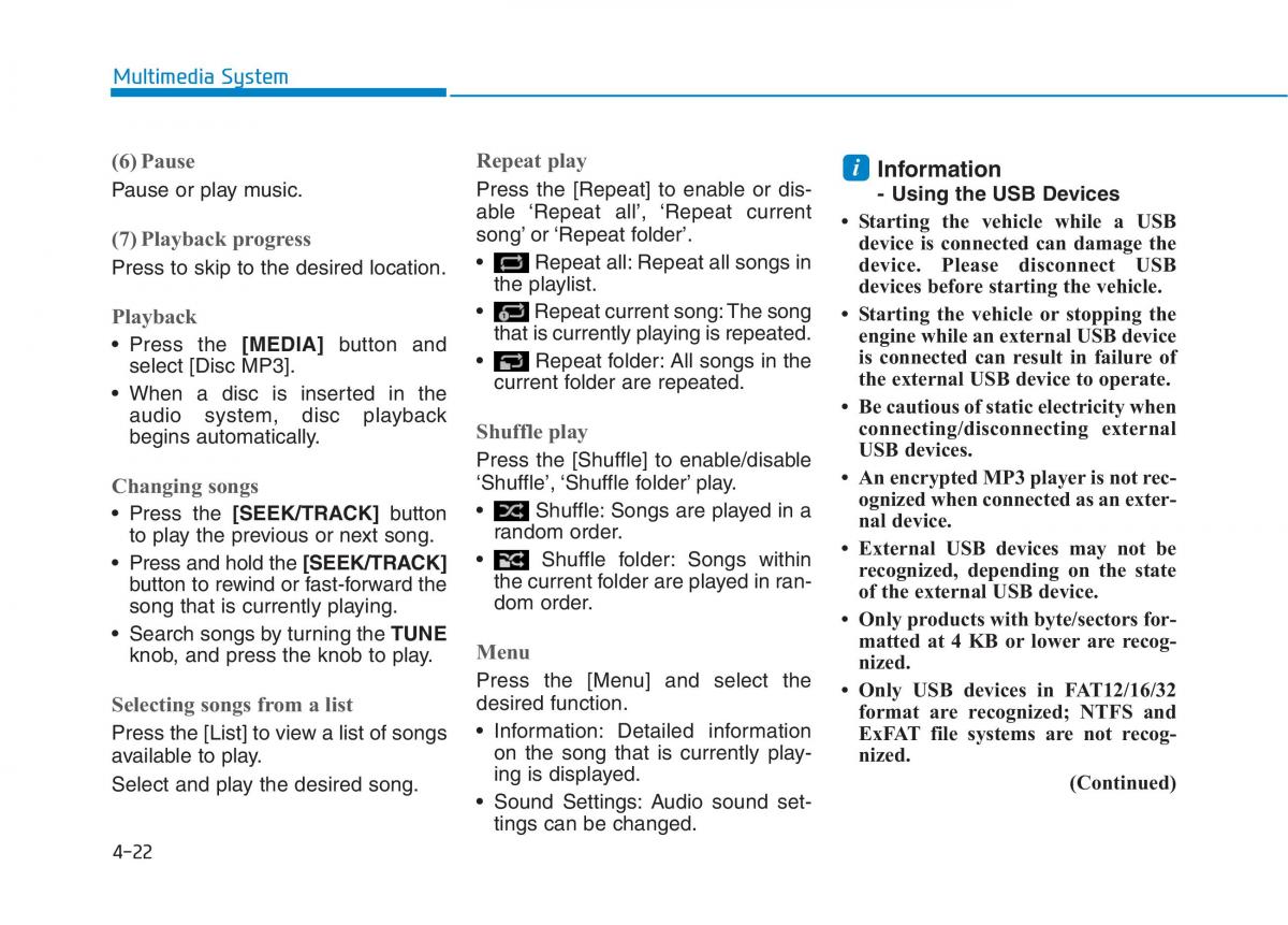 Hyundai Ioniq Electric owners manual / page 318