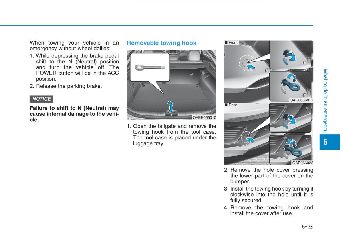 Hyundai Ioniq Electric owners manual / page 464