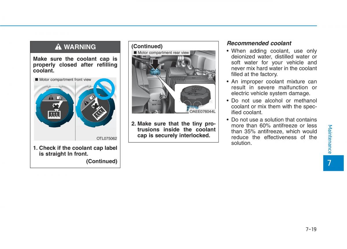 Hyundai Ioniq Electric owners manual / page 485