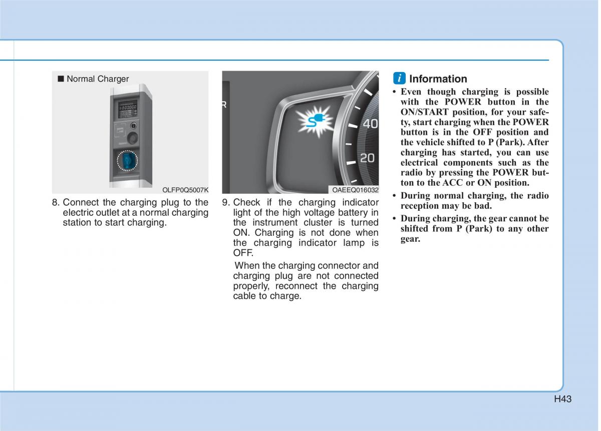 Hyundai Ioniq Electric owners manual / page 50