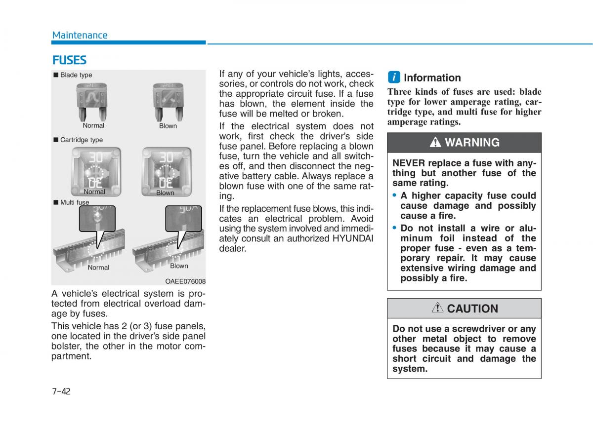 Hyundai Ioniq Electric owners manual / page 508