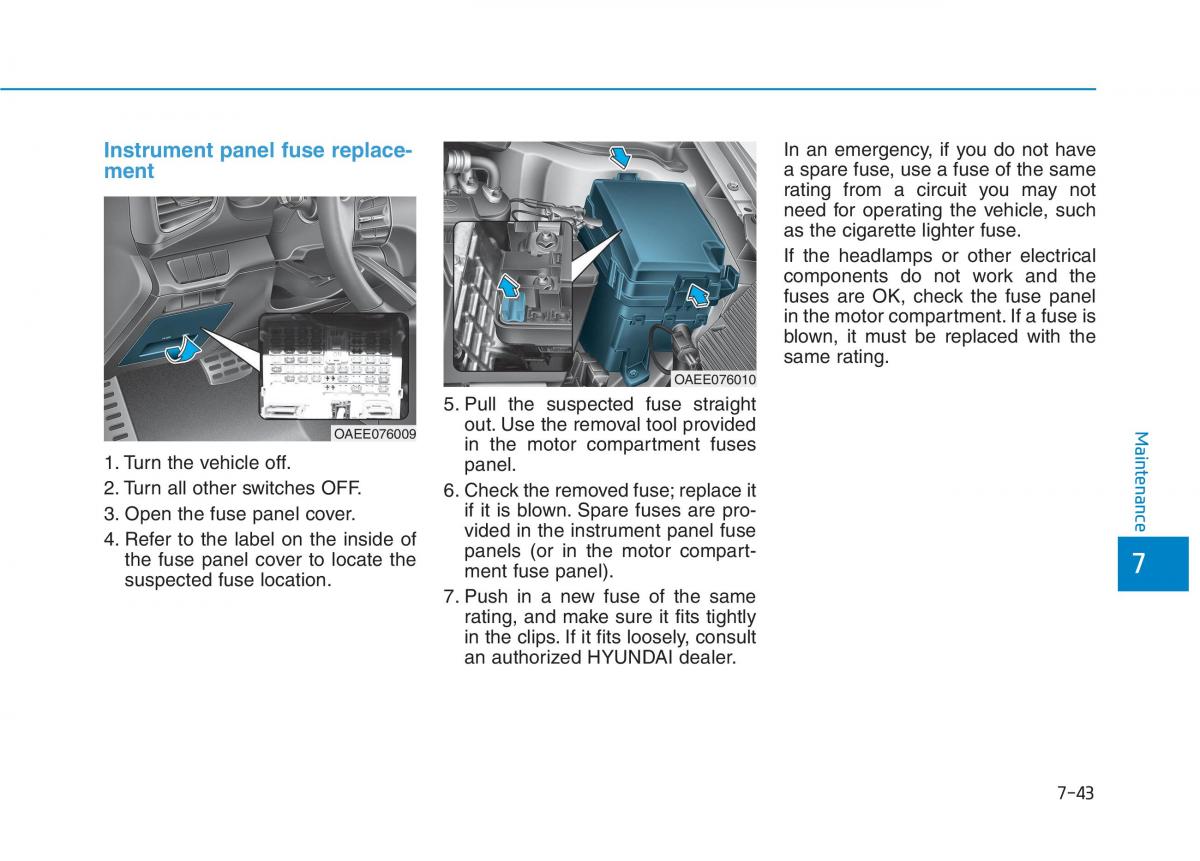 Hyundai Ioniq Electric owners manual / page 509