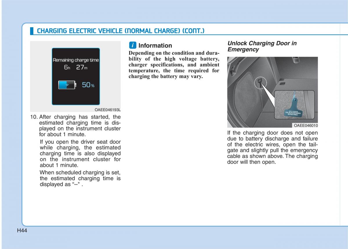 Hyundai Ioniq Electric owners manual / page 51