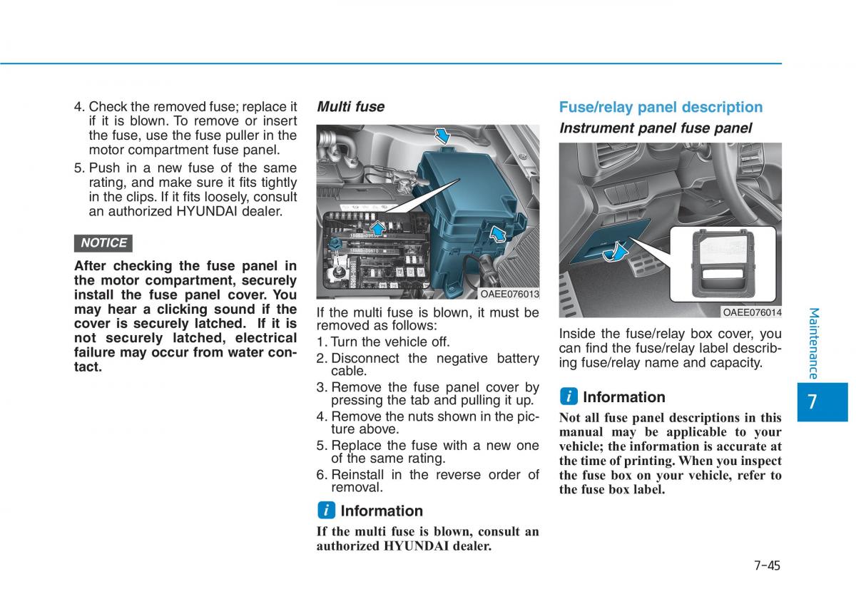 Hyundai Ioniq Electric owners manual / page 511