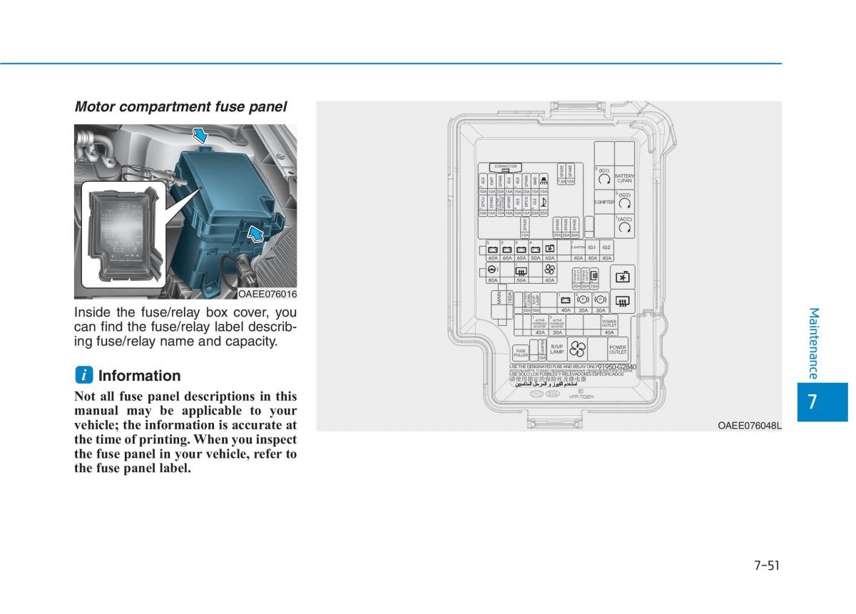 Hyundai Ioniq Electric owners manual / page 517