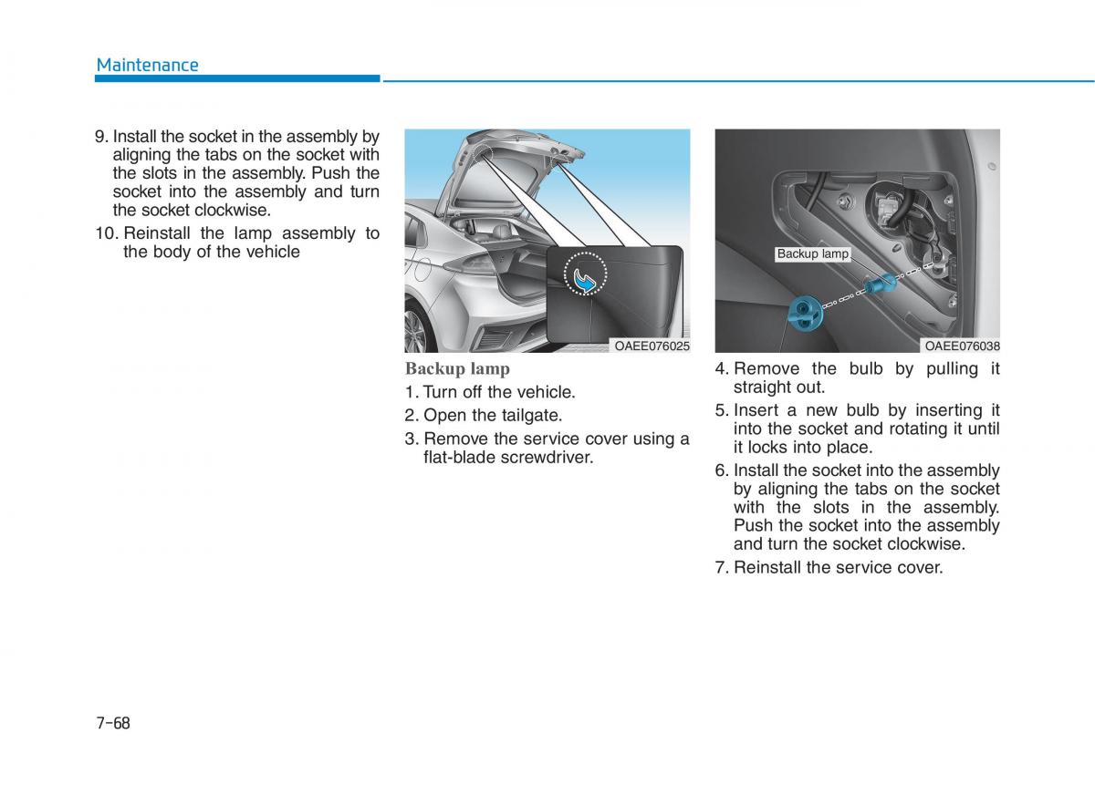 Hyundai Ioniq Electric owners manual / page 534