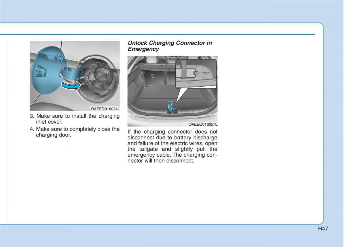 Hyundai Ioniq Electric owners manual / page 54