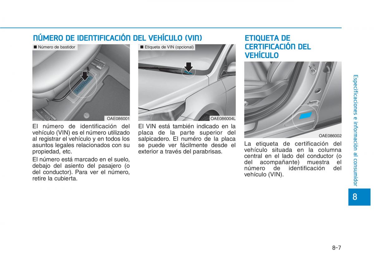 Hyundai Ioniq Electric manual del propietario / page 559