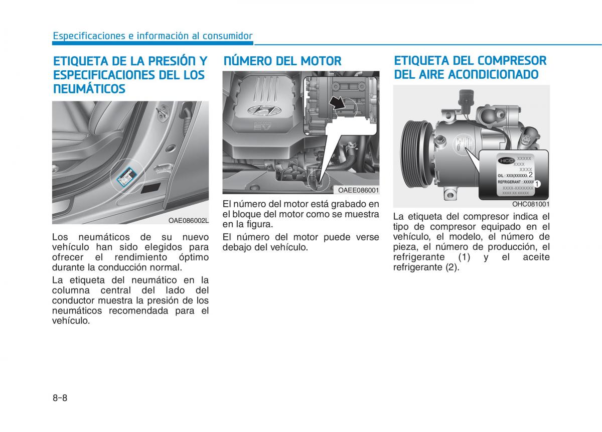 Hyundai Ioniq Electric manual del propietario / page 560