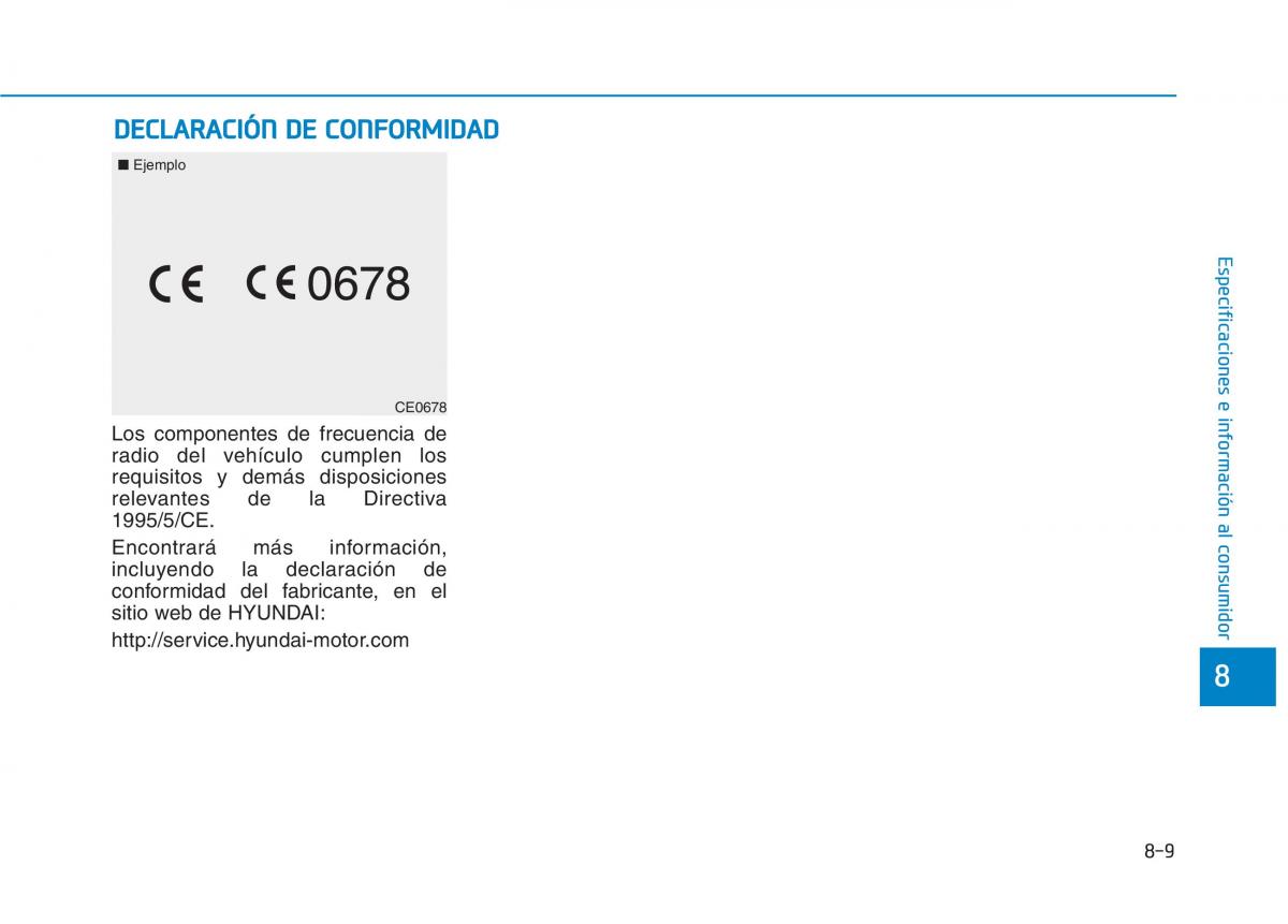 Hyundai Ioniq Electric manual del propietario / page 561