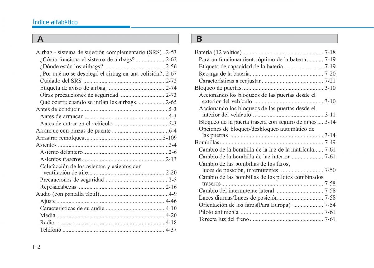 Hyundai Ioniq Electric manual del propietario / page 563