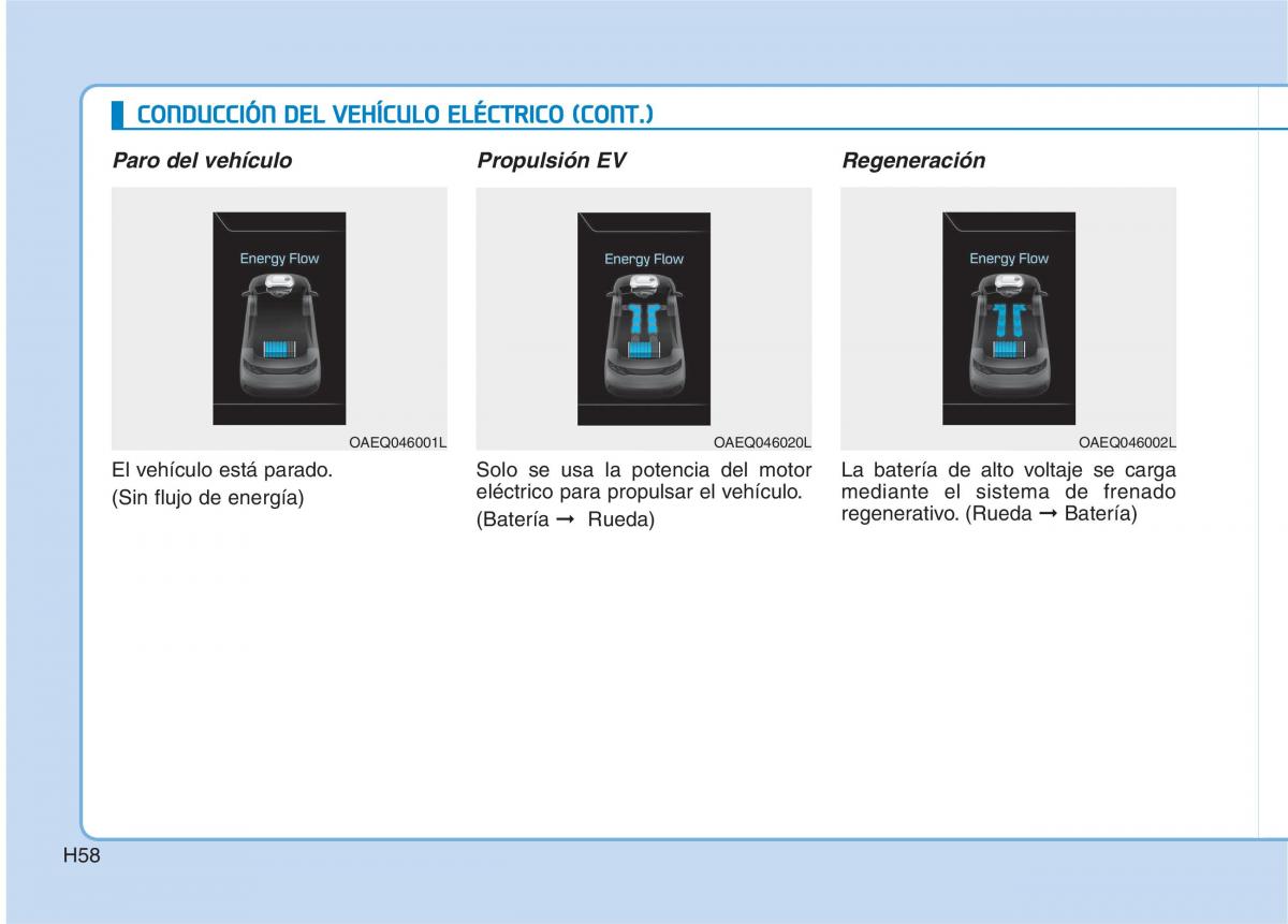 Hyundai Ioniq Electric manual del propietario / page 65