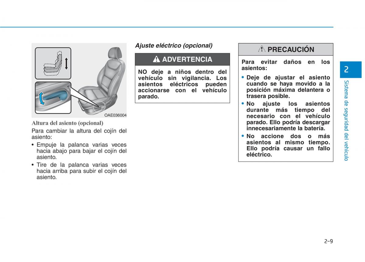 Hyundai Ioniq Electric manual del propietario / page 85