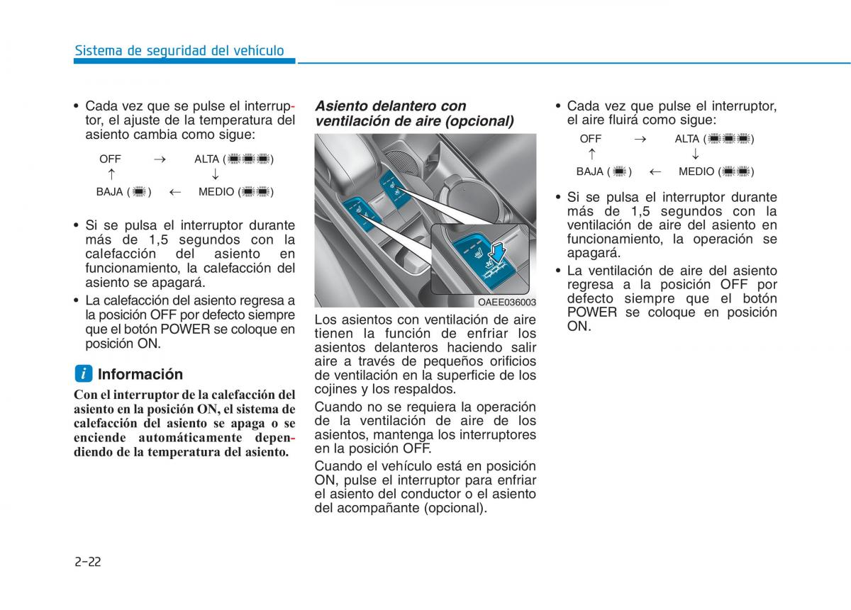 Hyundai Ioniq Electric manual del propietario / page 98