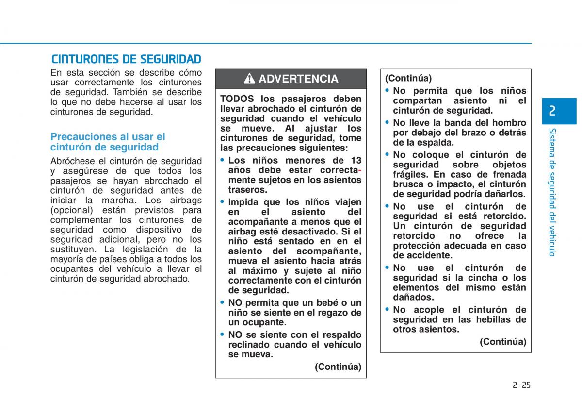 Hyundai Ioniq Electric manual del propietario / page 101